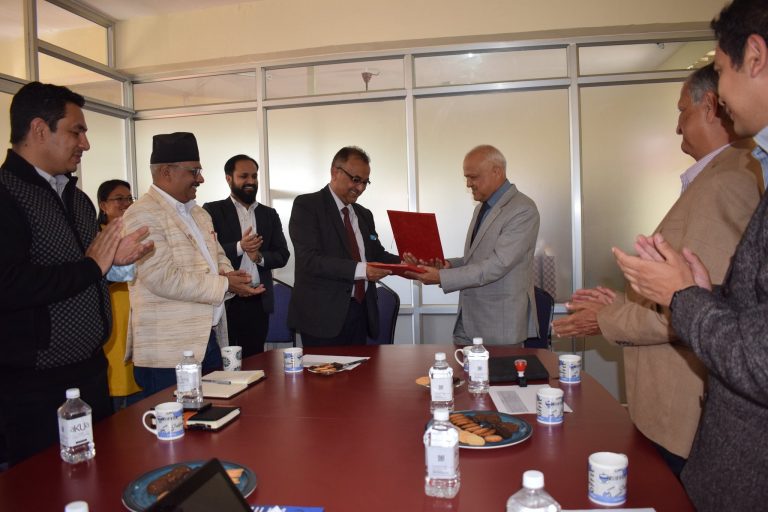 Memorandum of Agreement (MoA) signing Event  between  K&A Engineering Consulting P.C. and  School of Engineering(SoE),Kathmandu University(KU)