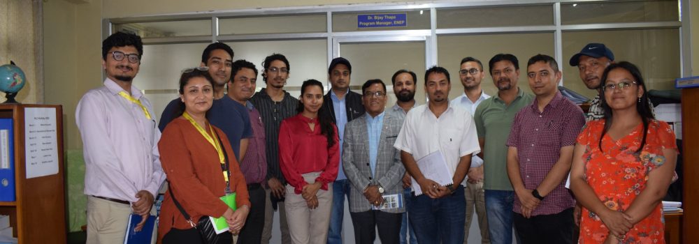 Few delegates from University Grants Commission, Nepal visited EnergizeNepal Program office
